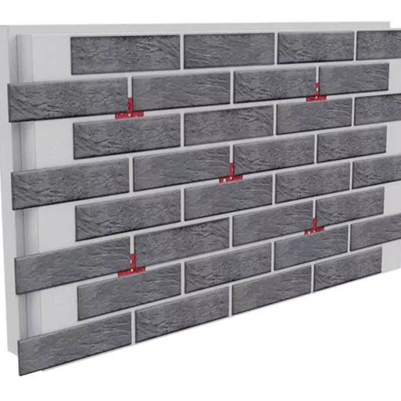Clinker Thermal Panel Klinker Brick Grey EPS 150 mm